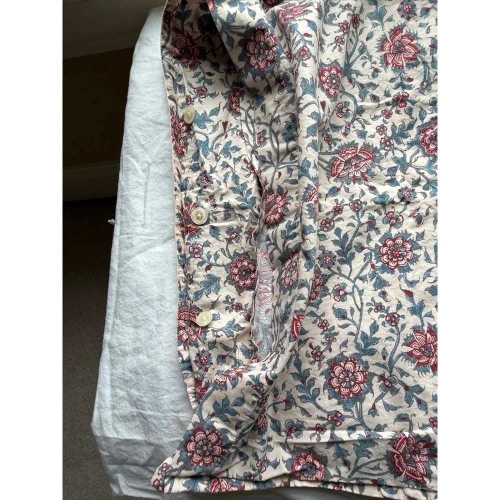 Ralph Lauren Avah King Size Shams Turquoise Floral Paisley Home‎ Decor Bedding